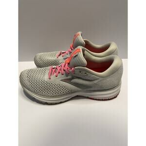 Brooks Revel 2 Womens Size 10 Gray White Pink Running Shoes 1202811B028